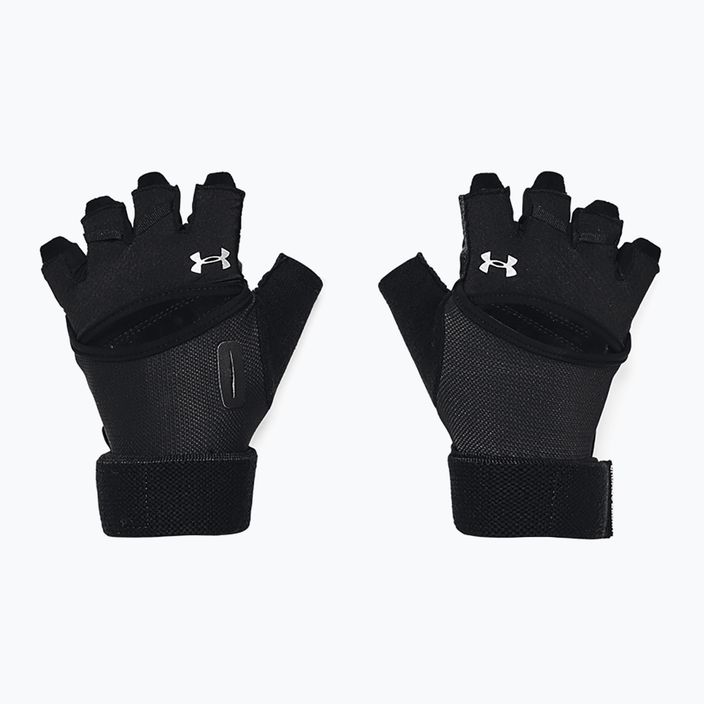 Жіночі тренувальні рукавички Under Armour M'S Weightlifting чорний/чорний/сріблястий