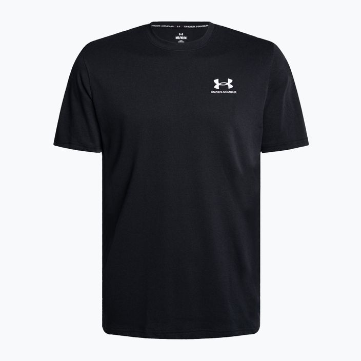 Чоловіча футболка Under Armour Logo Emb Heavyweight чорна/біла 4