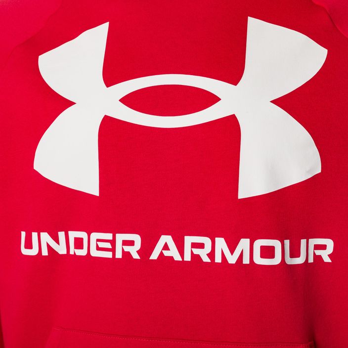 Кофта з капюшоном чоловіча Under Armour Rival Fleece Big Logo Hd червона 1357093 7