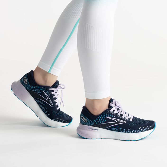 Кросівки для бігу жіночі Brooks Glycerin 20 Slim Fit peacoat/ocean/pastel lilac 3