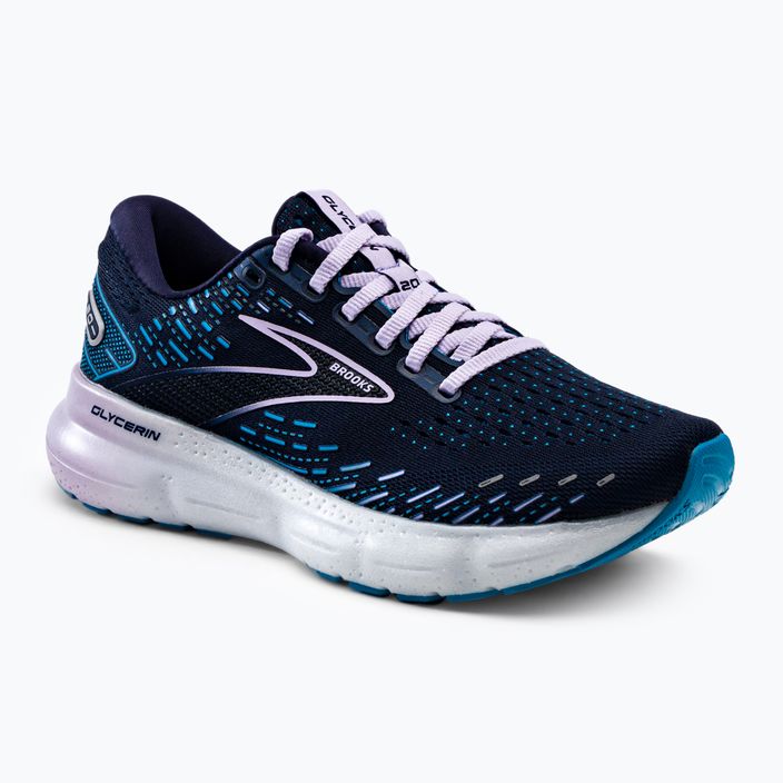 Кросівки для бігу жіночі Brooks Glycerin 20 Slim Fit peacoat/ocean/pastel lilac
