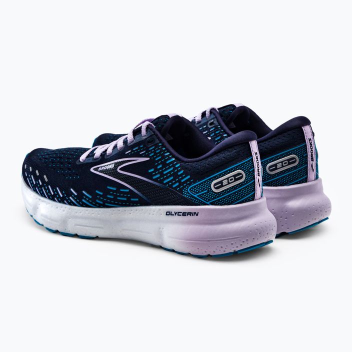 Кросівки для бігу жіночі Brooks Glycerin 20 Slim Fit peacoat/ocean/pastel lilac 5