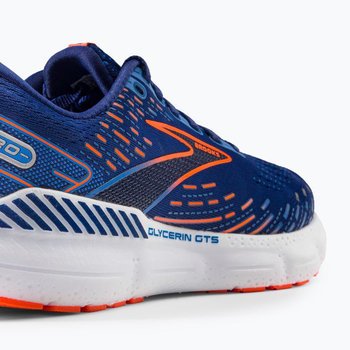 Кросівки для бігу чоловічі Brooks Glycerin GTS 20 blue depths/palace blue/orange 9