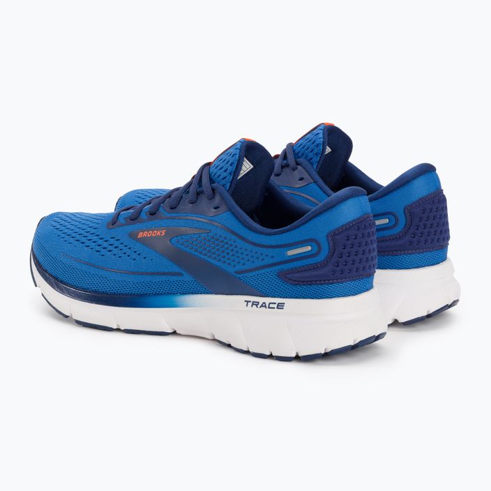 Кросівки для бігу чоловічі Brooks Trace 2 palace blue/blue depths/orange 4