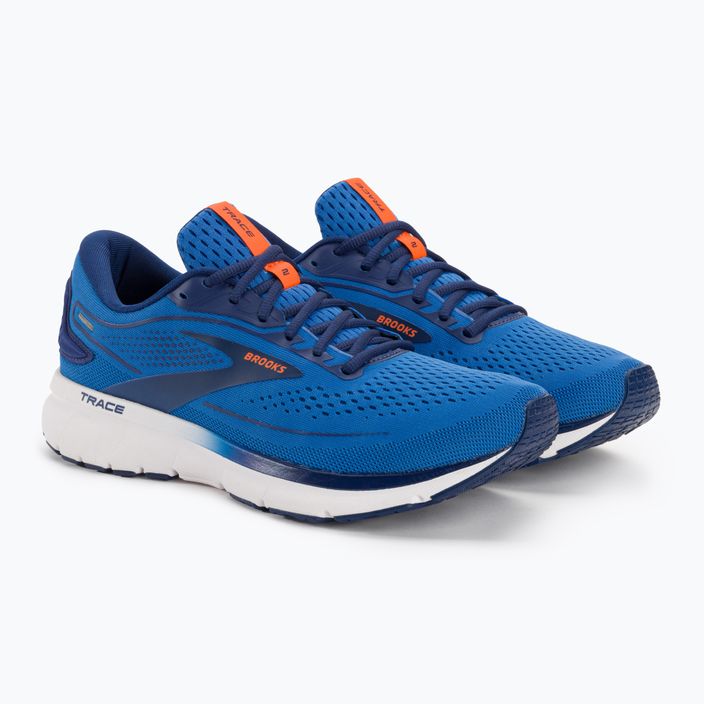 Кросівки для бігу чоловічі Brooks Trace 2 palace blue/blue depths/orange 5