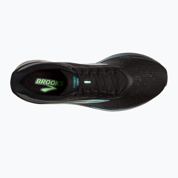 Кросівки для бігу чоловічі Brooks Hyperion Tempo black/kayaking/green gecko 14