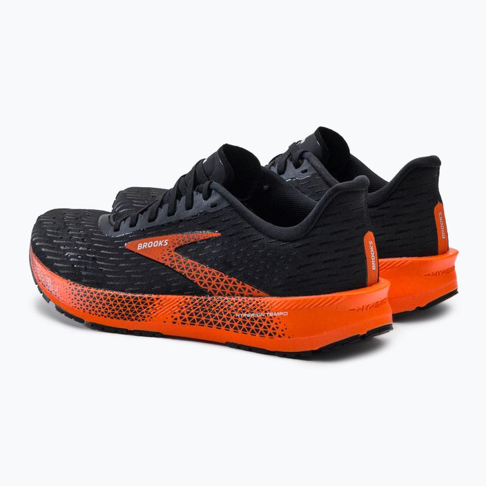Кросівки для бігу чоловічі Brooks Hyperion Tempo black/flame/grey 3