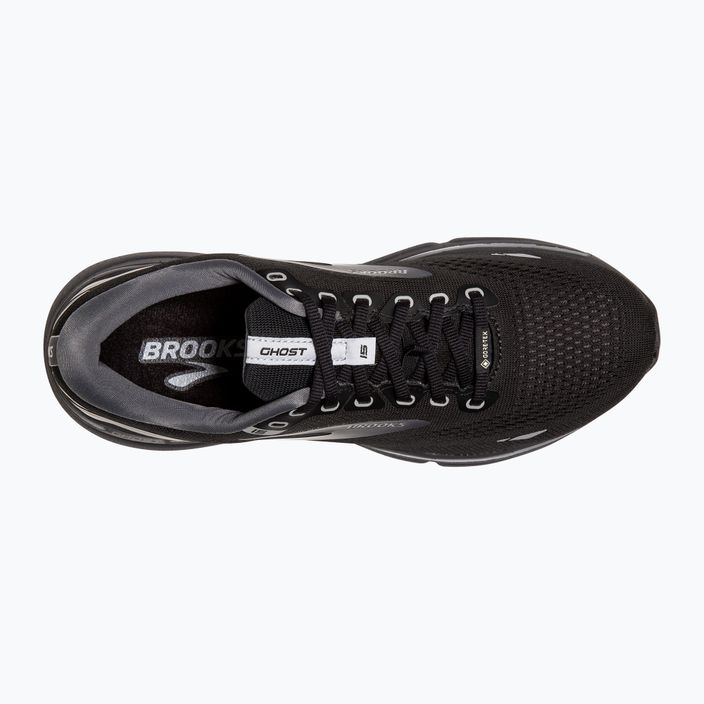 Кросівки для бігу чоловічі Brooks Ghost 15 GTX black/blackened pearl/alloy 15