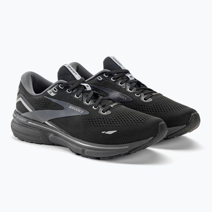 Кросівки для бігу чоловічі Brooks Ghost 15 GTX black/blackened pearl/alloy 4
