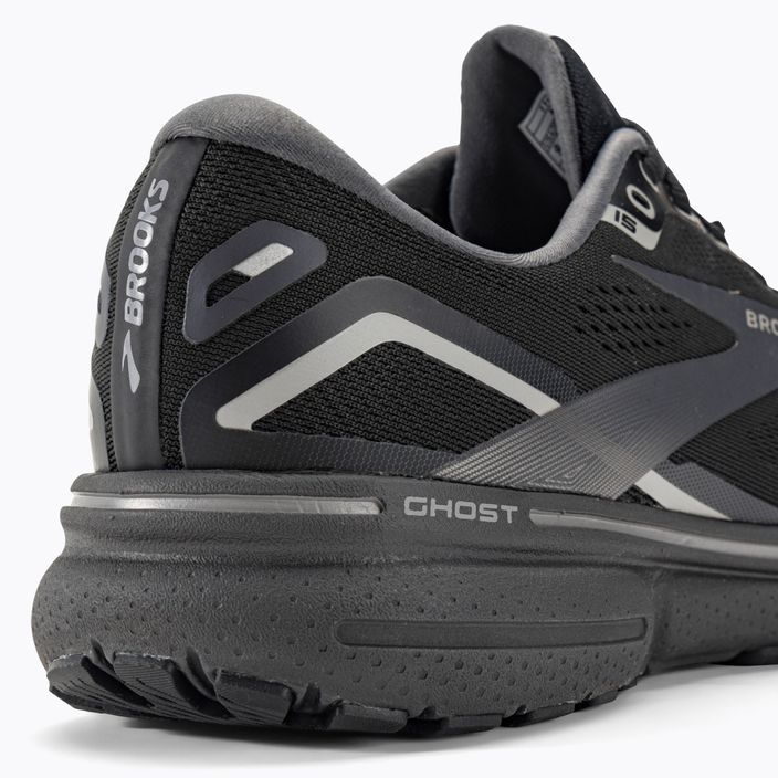 Кросівки для бігу чоловічі Brooks Ghost 15 GTX black/blackened pearl/alloy 9