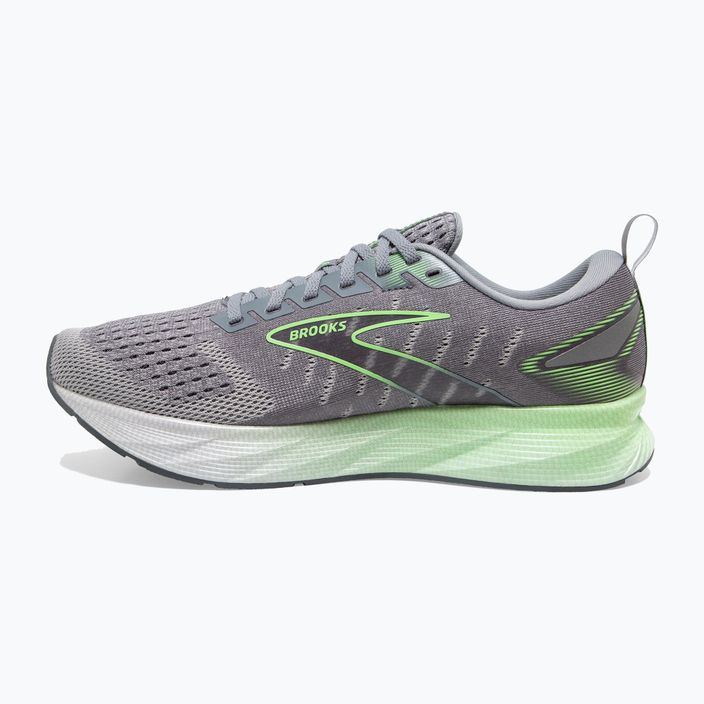 Кросівки для бігу чоловічі Brooks Levitate 6 primer grey/neon green 12
