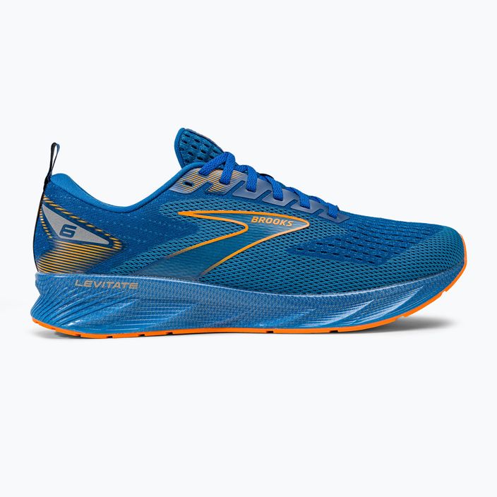 Кросівки для бігу чоловічі Brooks Levitate 6 classic blue/orange 2