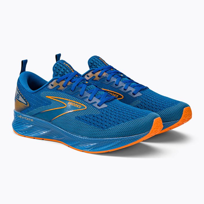 Кросівки для бігу чоловічі Brooks Levitate 6 classic blue/orange 4