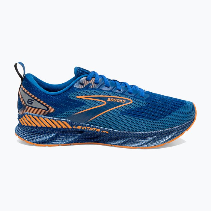 Кросівки для бігу чоловічі Brooks Levitate GTS 6 classic blue/orange 10