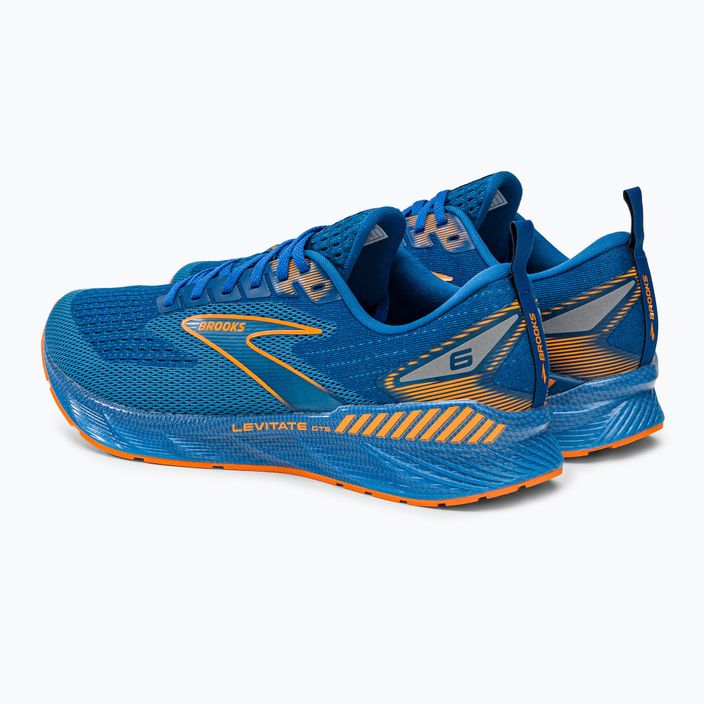 Кросівки для бігу чоловічі Brooks Levitate GTS 6 classic blue/orange 3