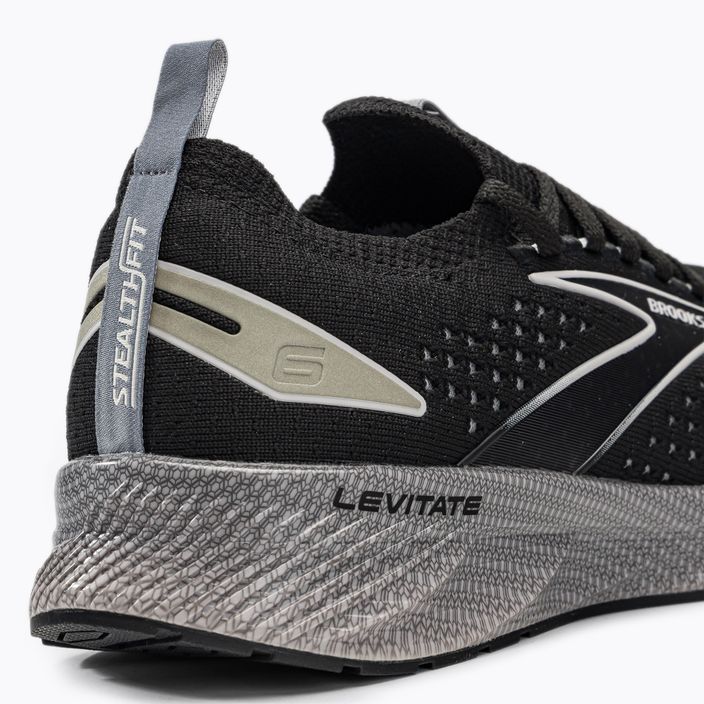 Кросівки для бігу чоловічі Brooks Levitate StealthFit 6 black/grey/oyster 9