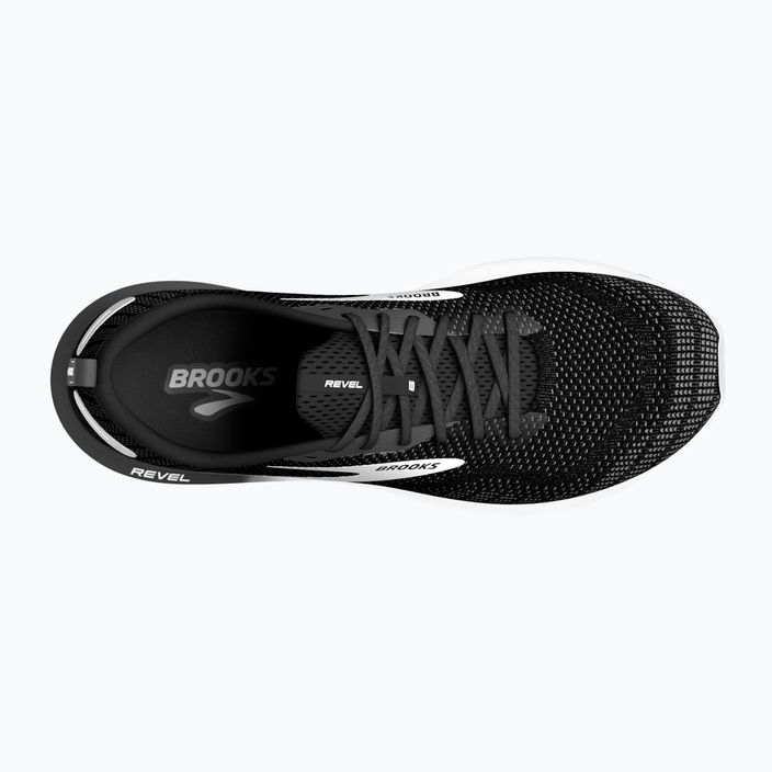 Кросівки для бігу чоловічі Brooks Revel 6 black/blackened pearl/white 13