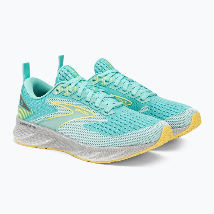 Кросівки для бігу жіночі Brooks Levitate 6 aruba blue/yellow 6