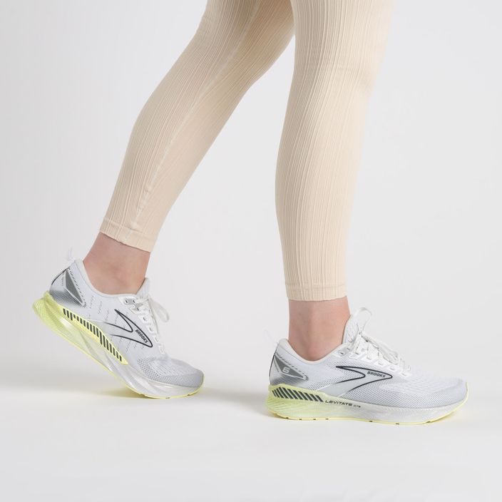 Кросівки для бігу жіночі Brooks Levitate GTS 6 white/oyster/yellow 2