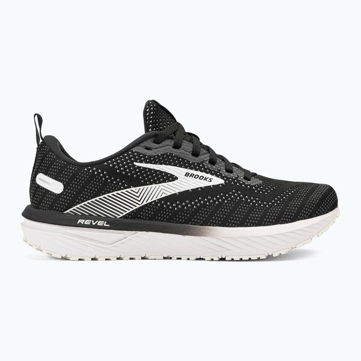 Кросівки для бігу жіночі Brooks Revel 6 black/blackened pearl/white 2