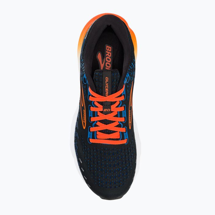 Кросівки для бігу чоловічі Brooks Glycerin 20 black/classic blue/orange 7