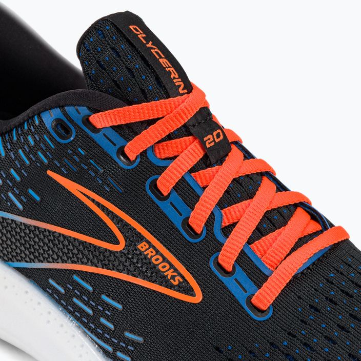 Кросівки для бігу чоловічі Brooks Glycerin 20 black/classic blue/orange 9