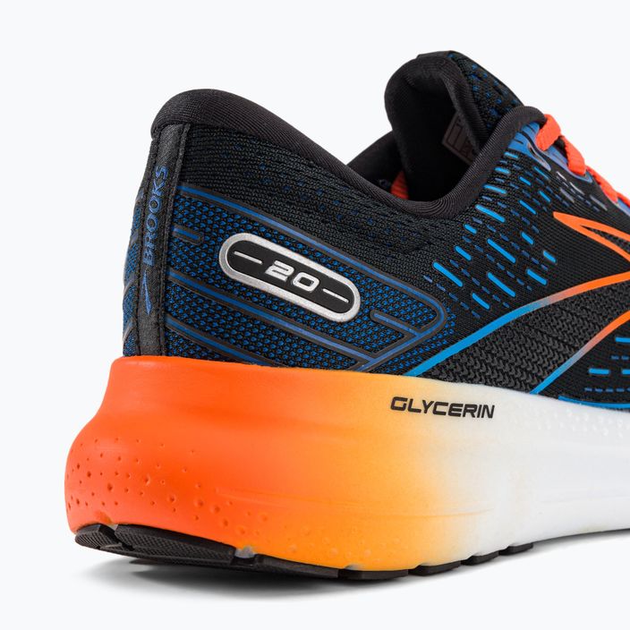 Кросівки для бігу чоловічі Brooks Glycerin 20 black/classic blue/orange 10
