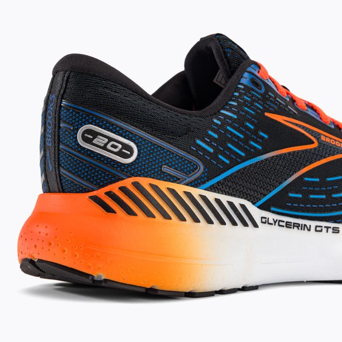 Кросівки для бігу чоловічі Brooks Glycerin GTS 20 black/classic blue/orange 9