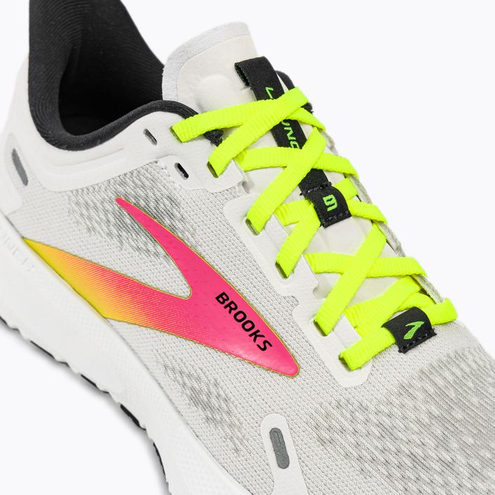Кросівки для бігу жіночі Brooks Launch 9 white/pink/nightlife 8