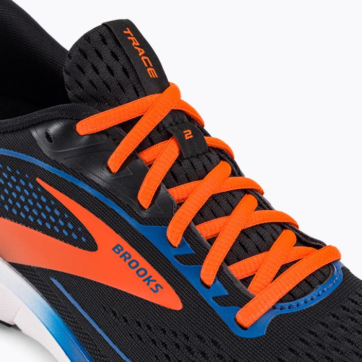 Кросівки для бігу чоловічі Brooks Trace 2 black/classic blue/orange 9