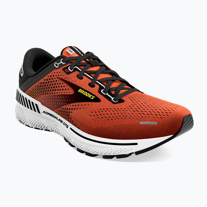 Кросівки для бігу чоловічі Brooks Adrenaline GTS 22 orange/black/white 10