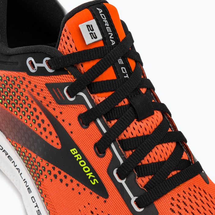 Кросівки для бігу чоловічі Brooks Adrenaline GTS 22 orange/black/white 8