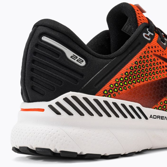 Кросівки для бігу чоловічі Brooks Adrenaline GTS 22 orange/black/white 9