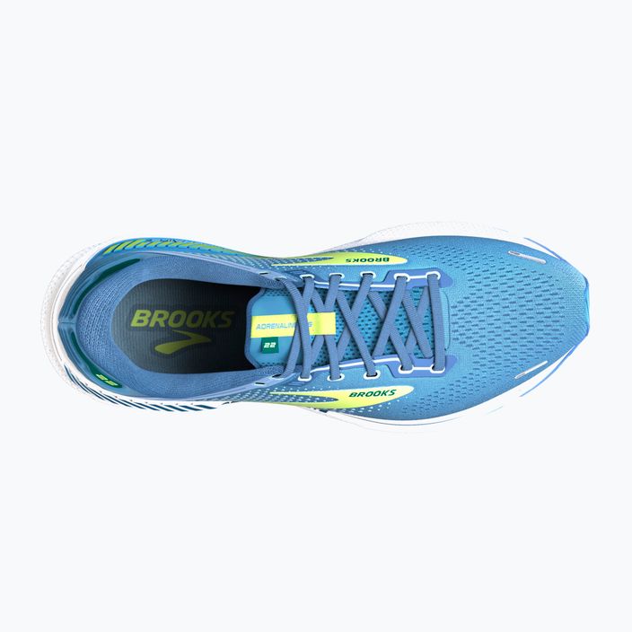 Кросівки для бігу жіночі Brooks Adrenaline GTS 22 silver lake blue/green/white 14