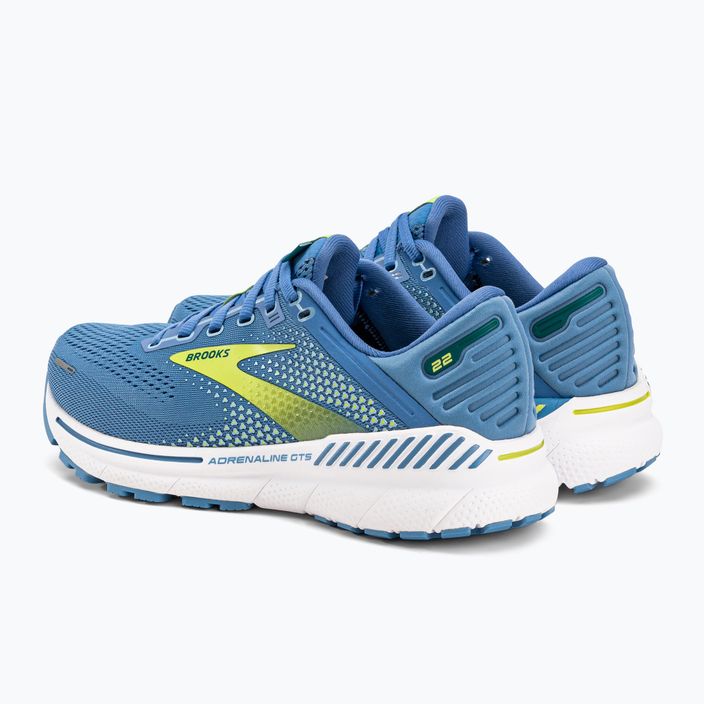 Кросівки для бігу жіночі Brooks Adrenaline GTS 22 silver lake blue/green/white 3