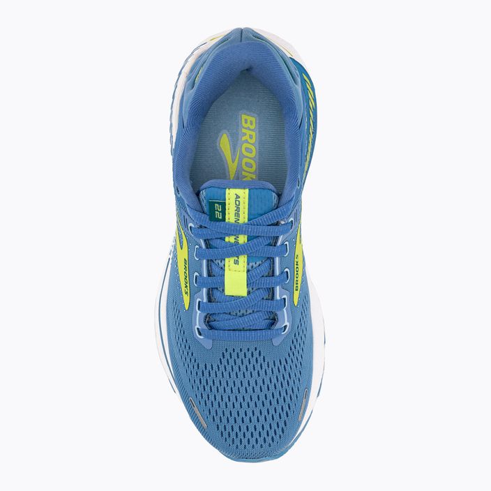 Кросівки для бігу жіночі Brooks Adrenaline GTS 22 silver lake blue/green/white 6
