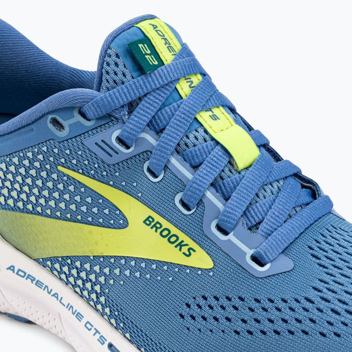 Кросівки для бігу жіночі Brooks Adrenaline GTS 22 silver lake blue/green/white 8