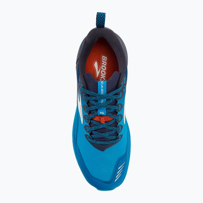 Кросівки для бігу чоловічі Brooks Cascadia 16 peacoat/atomic blue/rooibos 6