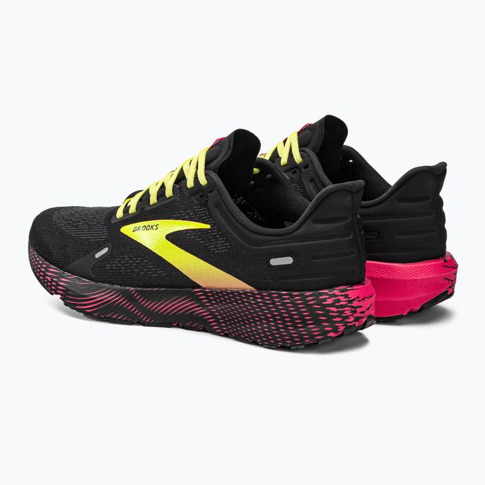 Кросівки для бігу чоловічі Brooks Launch 9 black/pink/yellow 4