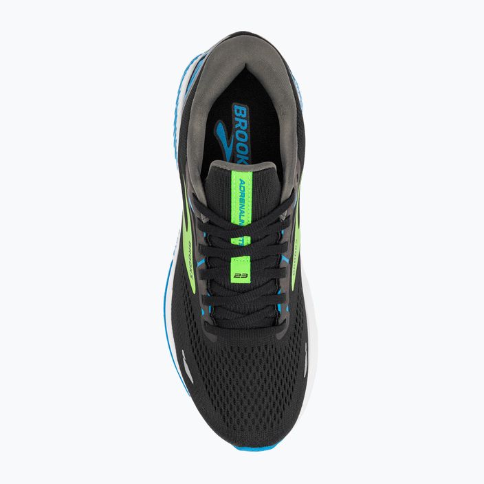 Кросівки для бігу чоловічі Brooks Adrenaline GTS 23 black/hawaiian ocean/green 6