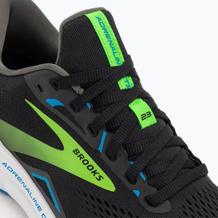 Кросівки для бігу чоловічі Brooks Adrenaline GTS 23 black/hawaiian ocean/green 8