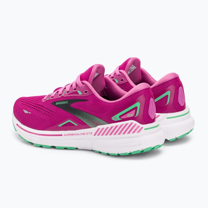 Кросівки для бігу жіночі Brooks Adrenaline GTS 23 pink/festival fuchsia/black 3