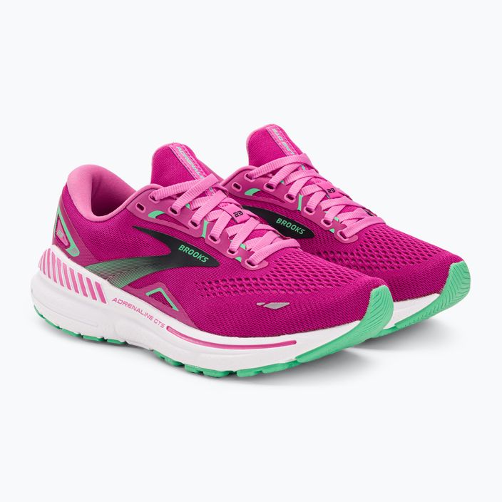 Кросівки для бігу жіночі Brooks Adrenaline GTS 23 pink/festival fuchsia/black 4