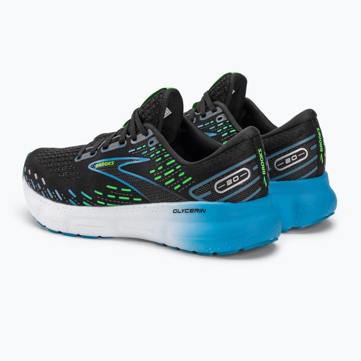 Кросівки для бігу чоловічі Brooks Glycerin 20 black/hawaiian ocean/green 5