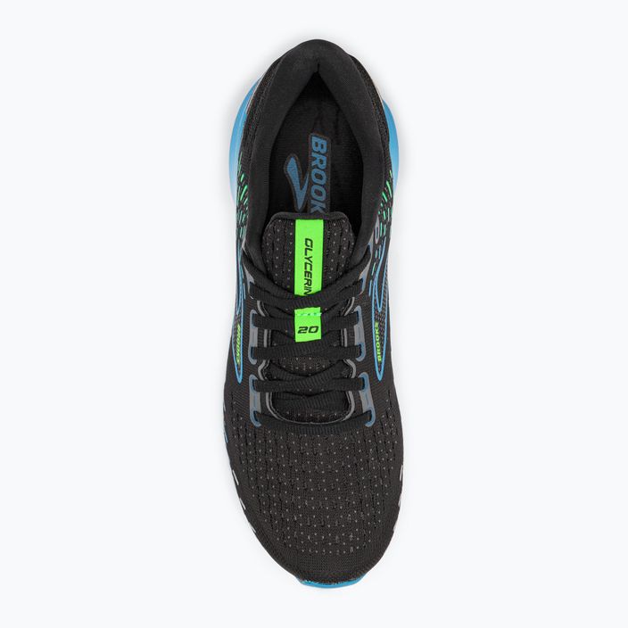Кросівки для бігу чоловічі Brooks Glycerin 20 black/hawaiian ocean/green 8