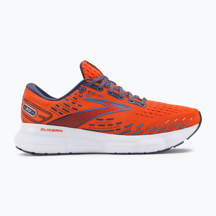 Кросівки для бігу чоловічі Brooks Glycerin 20 orange/crown blue/blue 2