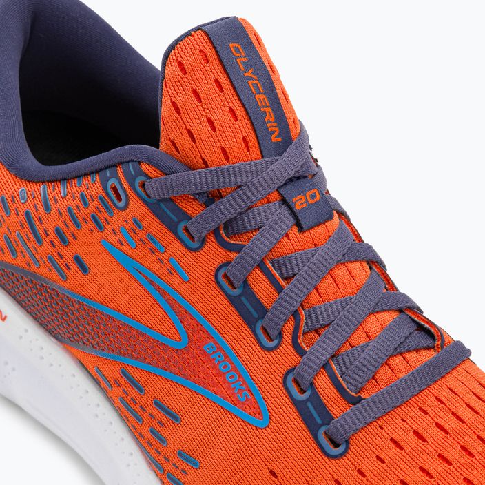 Кросівки для бігу чоловічі Brooks Glycerin 20 orange/crown blue/blue 9