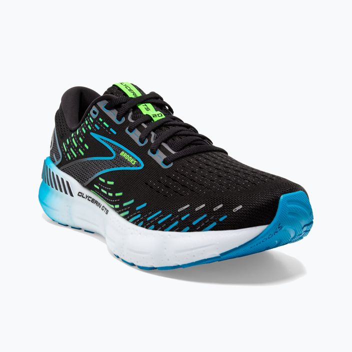 Кросівки для бігу чоловічі Brooks Glycerin GTS 20 black/hawaiian ocean/green 11
