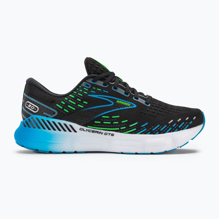 Кросівки для бігу чоловічі Brooks Glycerin GTS 20 black/hawaiian ocean/green 2