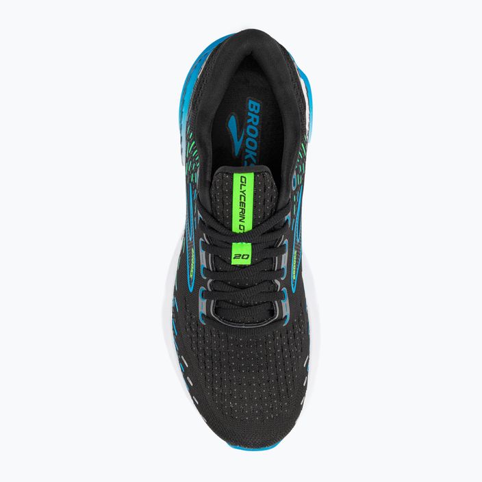 Кросівки для бігу чоловічі Brooks Glycerin GTS 20 black/hawaiian ocean/green 6